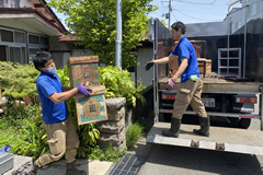 不要品の収集・片付け作業