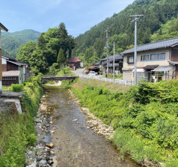 571/1000　水の音、風の匂い、そして倒れかけた家　